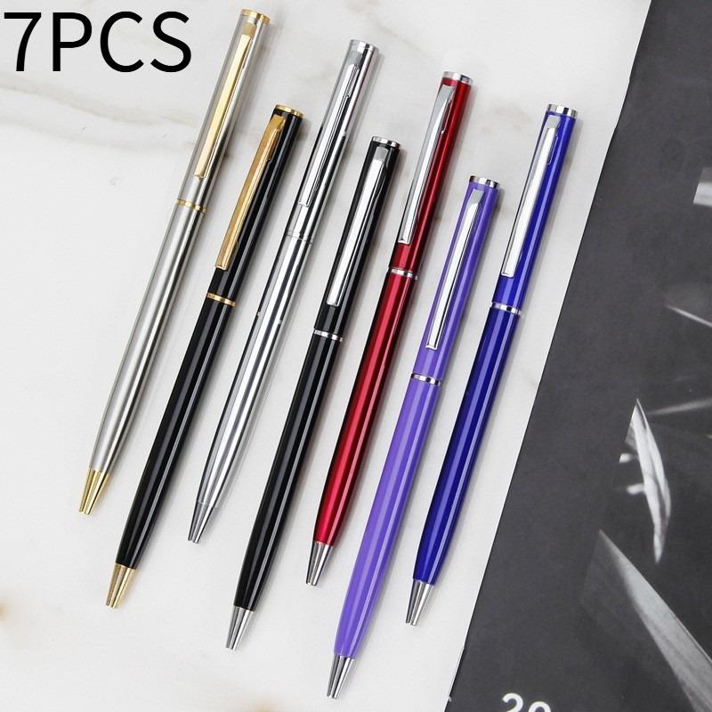 7PCS flat head small Coats Xihua pen multi-color metal aluminum rod ballpoint pen office hotel gift pen Random Colors жёлтый
7PCS flat head small Coats Xihua pen multi-color metal aluminum rod ballpoint pen office hotel gift pen Random Colors жёлтый