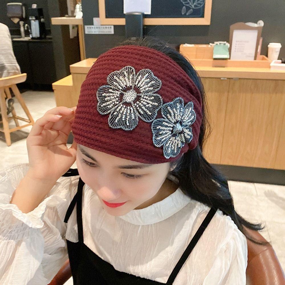 Flower Wide Brimmed Non Slip Cloth Wide Hair Band Women Headband Knitted Hairbands Korean Headwear
Flower Wide Brimmed Non Slip Cloth Wide Hair Band Women Headband Knitted Hairbands Korean Headwear
