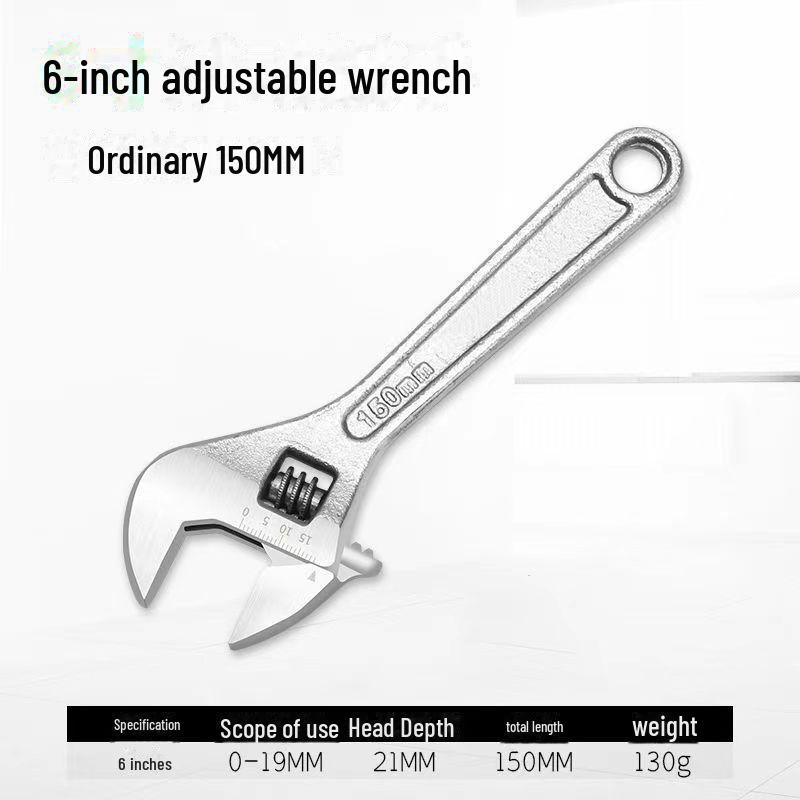 Регулируемый стальной гаечный ключ - Подвижная губка, Размеры: 6 , 8 , 12 , 15 , 18
Регулируемый стальной гаечный ключ - Подвижная губка, Размеры: 6 , 8 , 12 , 15 , 18