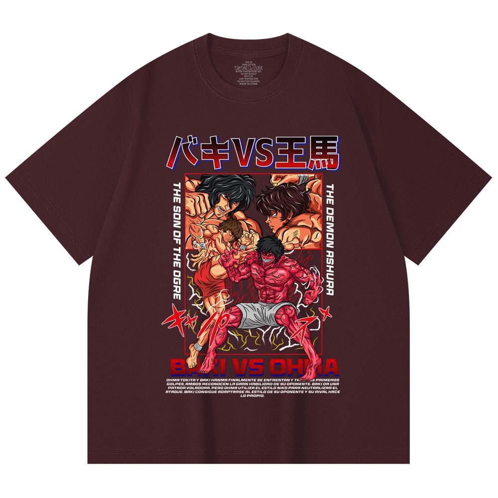 230 Gsm 100% Cotton Baki V4 Baki Ohma Print Unisex Heavy Cotton T Shirt 2XL вина червоного кольору
230 Gsm 100% Cotton Baki V4 Baki Ohma Print Unisex Heavy Cotton T Shirt 2XL вина червоного кольору