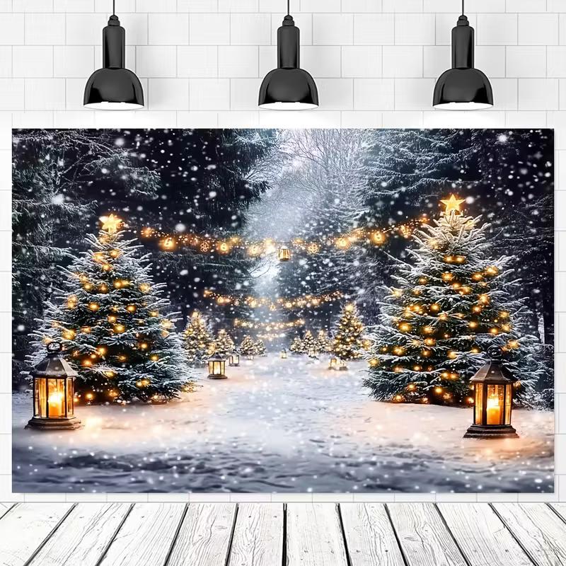 2D Christmas Forest Photography Backdrop Snowy Tree Lantern Background 47.2x31.5inch/120*80cm
2D Christmas Forest Photography Backdrop Snowy Tree Lantern Background 47.2x31.5inch/120*80cm
