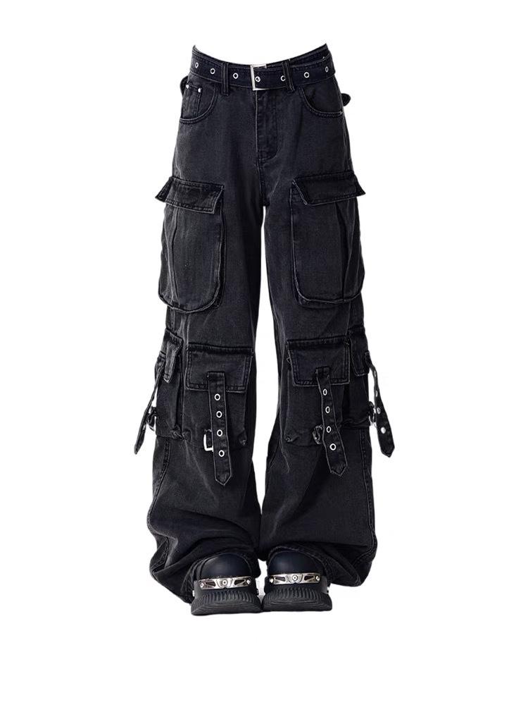 American Vibe Women s Black Wide-Leg Workwear Jeans - Multi-Pocket, Floor-Length (Autumn/Winter 2025) XL чорний
American Vibe Women s Black Wide-Leg Workwear Jeans - Multi-Pocket, Floor-Length (Autumn/Winter 2025) XL чорний