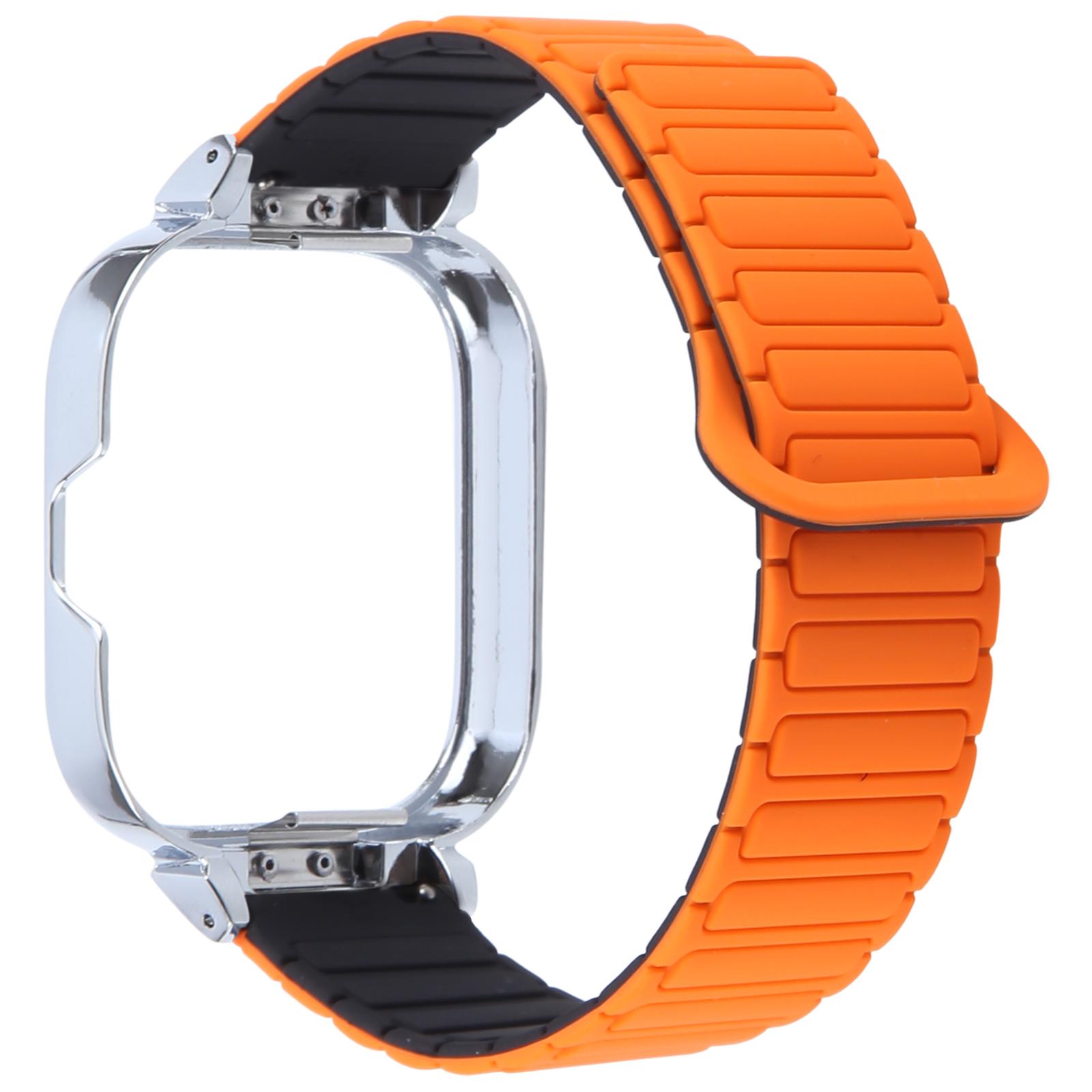 Для Xiaomi Redmi Watch 5/4 Металева Срібляста Рамка Інтегрований Магнітний Силіконовий Ремінець для Годинника B
Для Xiaomi Redmi Watch 5/4 Металева Срібляста Рамка Інтегрований Магнітний Силіконовий Ремінець для Годинника B