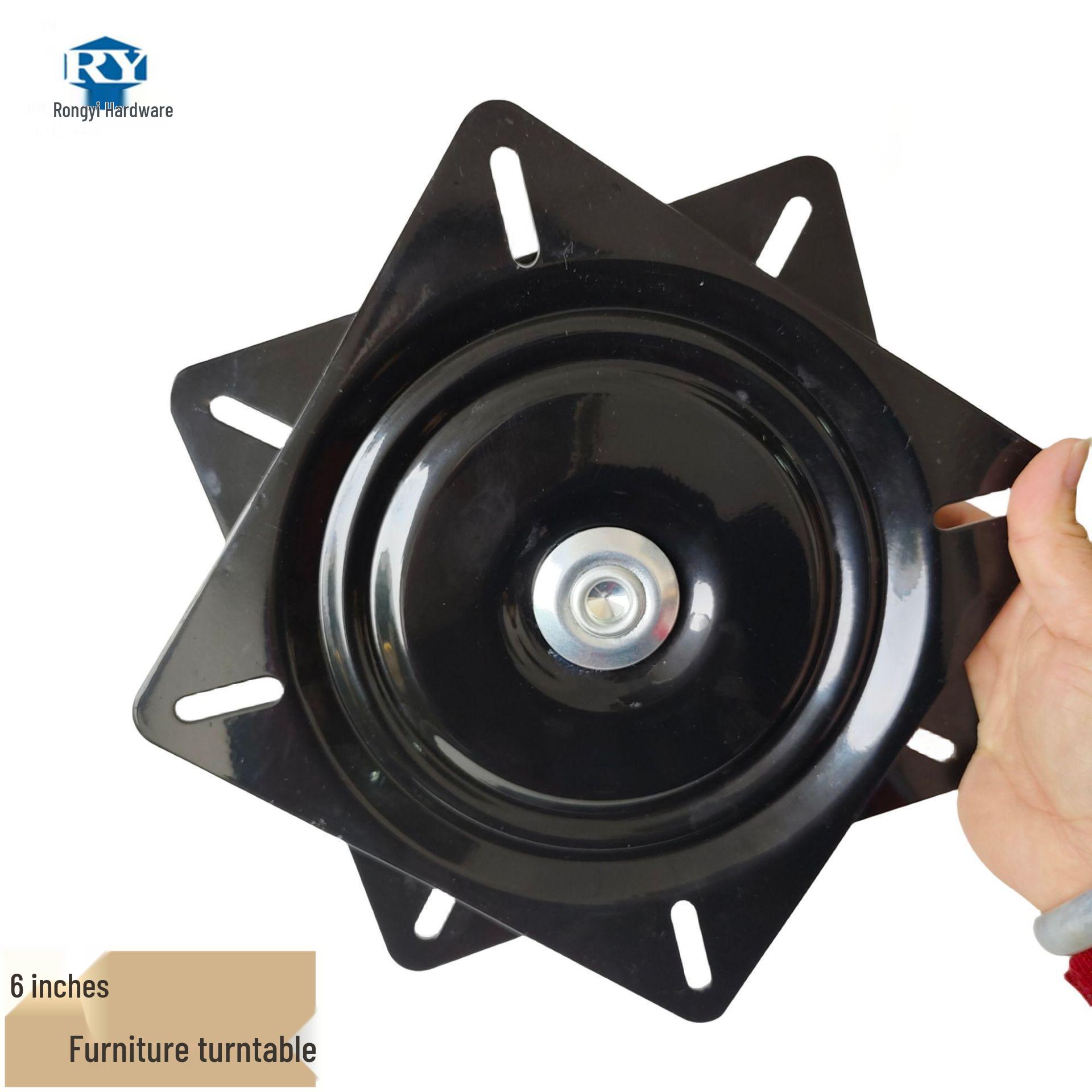 6-дюймовая квадратная вращающаяся основа из цельного черного чугуна для барного стула или подставки для дисплея 160mm*2.0mm
6-дюймовая квадратная вращающаяся основа из цельного черного чугуна для барного стула или подставки для дисплея 160mm*2.0mm