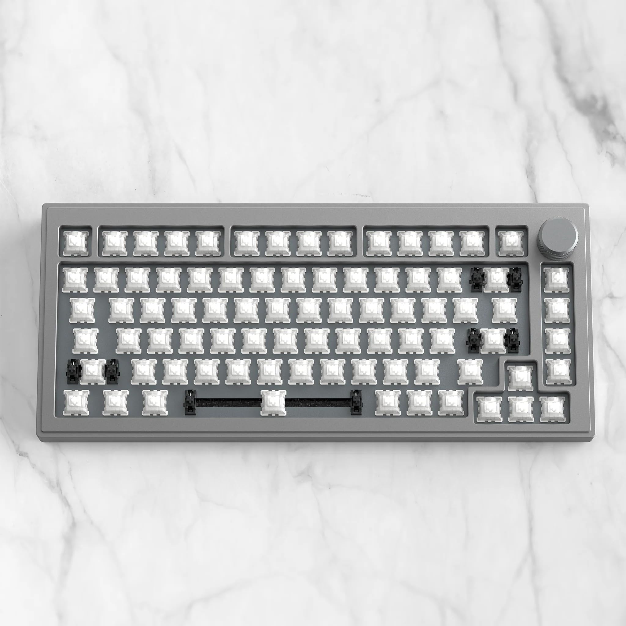 DrunkDeer A75 Rapid Trigger Mechanical Keyboard Aluminum Case TKL Magnetic Switch Compact 82 Keys Wired RGB No Keycaps with Knobs Space Gray
DrunkDeer A75 Rapid Trigger Mechanical Keyboard Aluminum Case TKL Magnetic Switch Compact 82 Keys Wired RGB No Keycaps with Knobs Space Gray