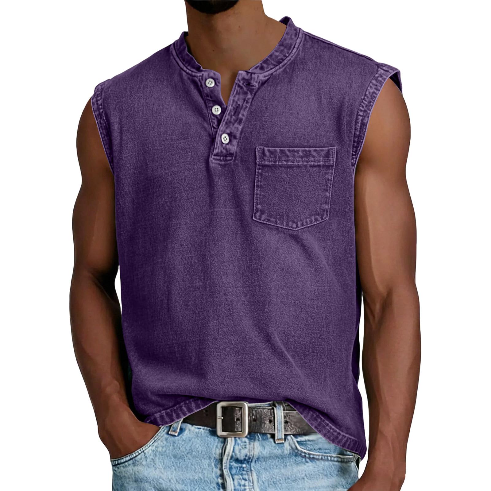 Men’s Sleeveless Henley Shirt Casual Crew Neck Button Design Relaxed Fit Lightweight Tank Top for Daily Wear XXL
Men’s Sleeveless Henley Shirt Casual Crew Neck Button Design Relaxed Fit Lightweight Tank Top for Daily Wear XXL