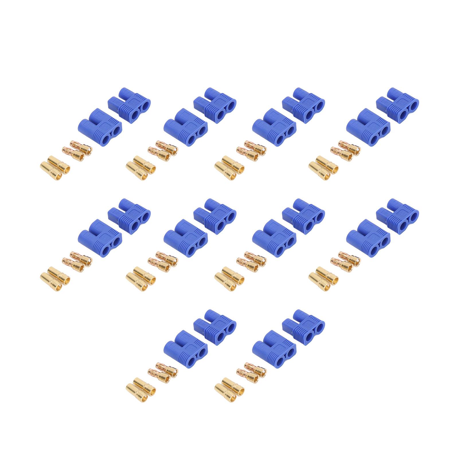 10 Set EC3 Battery Connector Plug Anti Reverse Brass Gold Plated Male Female Banana Plug Connector
10 Set EC3 Battery Connector Plug Anti Reverse Brass Gold Plated Male Female Banana Plug Connector