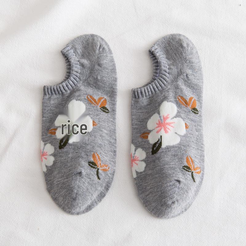 Женские короткие носки-лодочки на весну-лето - Модные, тонкие, с низкой посадкой, с маленькими цветочками, влагоотводящие и дышащие, невидимый дизайн. One Size серый
Женские короткие носки-лодочки на весну-лето - Модные, тонкие, с низкой посадкой, с маленькими цветочками, влагоотводящие и дышащие, невидимый дизайн. One Size серый