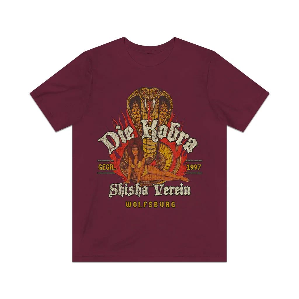 Die Kobra Shisha Verein 1997 Vintage Men s T shirt 4XL
Die Kobra Shisha Verein 1997 Vintage Men s T shirt 4XL