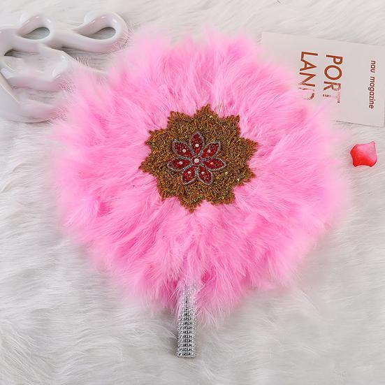 Yousheng Bridesmaid Holding Fan Big Round Feather One-Side Photography Props with Rhinestone African Bride Hand Holding Fan Wedding Supplies
Yousheng Bridesmaid Holding Fan Big Round Feather One-Side Photography Props with Rhinestone African Bride Hand Holding Fan Wedding Supplies