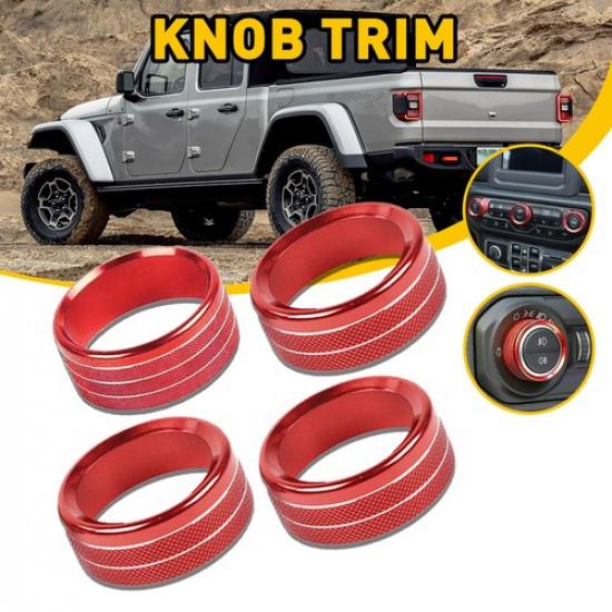 A/C Aluminum Switch Knob Trim Cover For Jeep Wrangler JL & JT 2018+ Accessories
A/C Aluminum Switch Knob Trim Cover For Jeep Wrangler JL & JT 2018+ Accessories