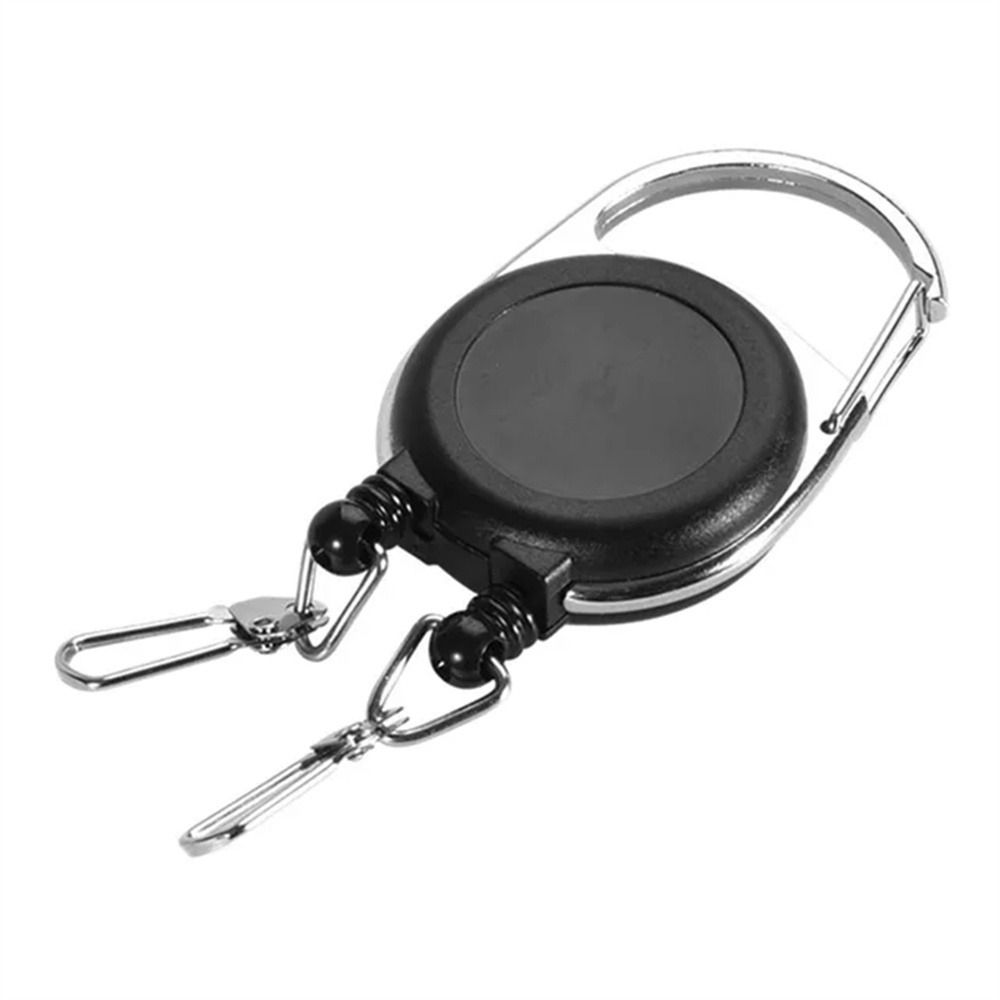 Anti Lost Easy To Pull Buckle Double Headed ID Card Holder Retractable Keychain Keychain чорний
Anti Lost Easy To Pull Buckle Double Headed ID Card Holder Retractable Keychain Keychain чорний