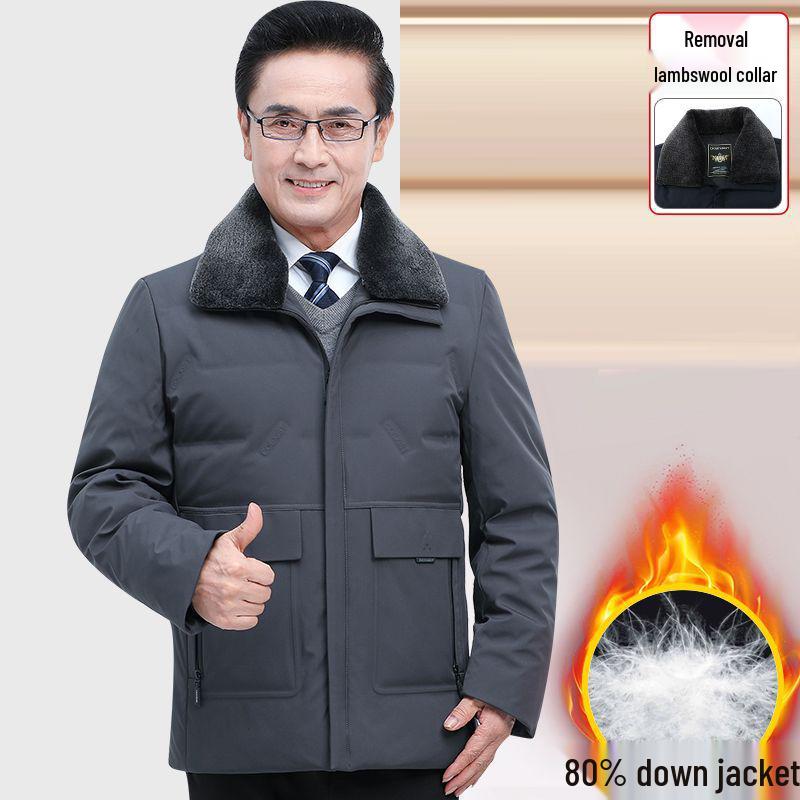 Men s Winter Velvet-Lined Casual Jacket - Short, Warm, Thick for Dad 185 (135-150 jin)
Men s Winter Velvet-Lined Casual Jacket - Short, Warm, Thick for Dad 185 (135-150 jin)