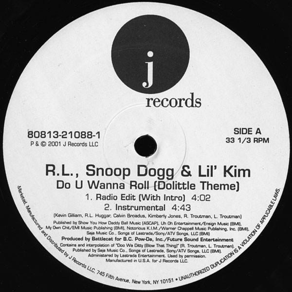 12inch Record RL & SNOOP DOGG & LIL KIM - Do U Wanna Roll (Dolittle Theme) 8081321088 J Records 2001 US Rap & Hip-Hop/R&B Used
12inch Record RL & SNOOP DOGG & LIL KIM - Do U Wanna Roll (Dolittle Theme) 8081321088 J Records 2001 US Rap & Hip-Hop/R&B Used