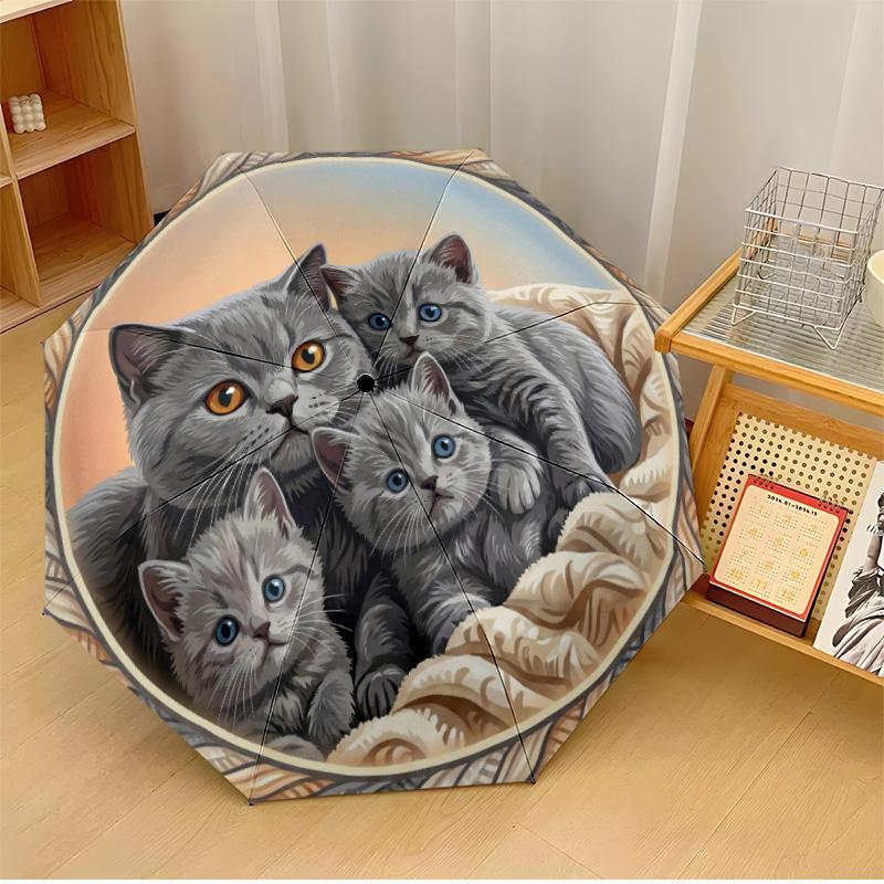 Girl with Kitten Printed umbrella windproof folding umbrella portable sun and rain umbrella suitable for gifting
Girl with Kitten Printed umbrella windproof folding umbrella portable sun and rain umbrella suitable for gifting
