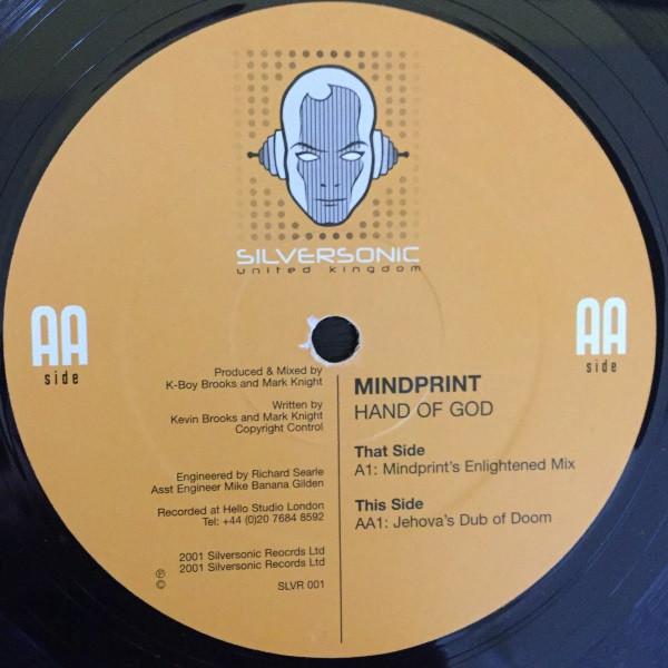 12inch Record MINDPRINT - The Hand Of God SLVR001 Silversonic Rec 2001 UK Dance & Electronica Used
12inch Record MINDPRINT - The Hand Of God SLVR001 Silversonic Rec 2001 UK Dance & Electronica Used