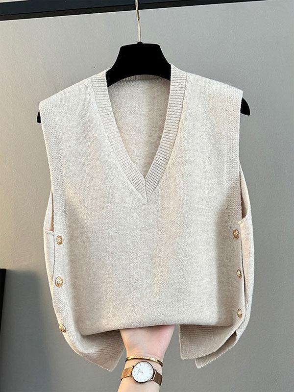 Жіночий в язаний кардиган-жилет з V-подібним вирізом - Колекція Весна/Осінь 2025 L абрикосовий
Жіночий в язаний кардиган-жилет з V-подібним вирізом - Колекція Весна/Осінь 2025 L абрикосовий