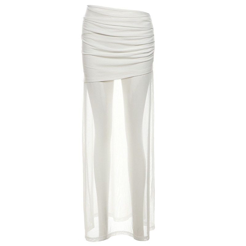 2024 Cross-Border European and American Style Summer New Women s Clothing Solid Color Slim Fit Street Fashion High-Waisted Mesh Skirt White S
2024 Cross-Border European and American Style Summer New Women s Clothing Solid Color Slim Fit Street Fashion High-Waisted Mesh Skirt White S