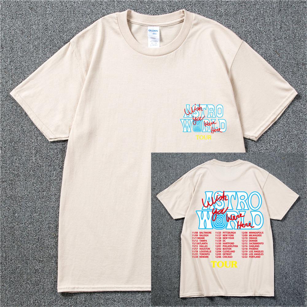 New Summer Hip Hop T Shirt Men Women Cactus Jack Harajuku T-Shirts WISH YOU WERE HERE Letter Print Tee Tops XL
New Summer Hip Hop T Shirt Men Women Cactus Jack Harajuku T-Shirts WISH YOU WERE HERE Letter Print Tee Tops XL