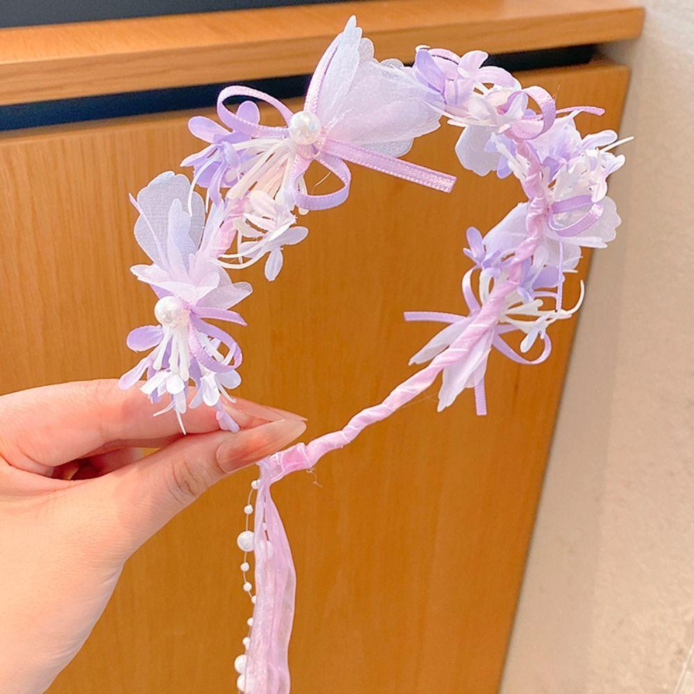 Sweet Hanfu Headdress Floral Garland Floral Crown Hairband Children Flower Headband Daily Style7
Sweet Hanfu Headdress Floral Garland Floral Crown Hairband Children Flower Headband Daily Style7