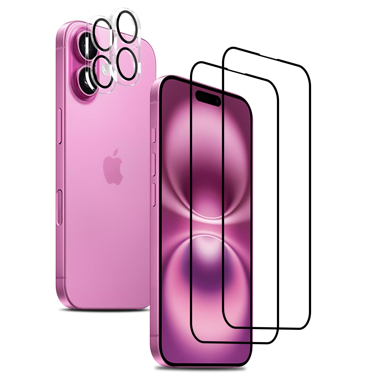 Rchlr Film Glass Film для iPhone 16, защитная пленка для экрана, 2 камеры, пленка для камеры iPhone 16, закаленное стекло с 3D-обработкой круглых кромок, высокая светопропускаемость
Rchlr Film Glass Film для iPhone 16, защитная пленка для экрана, 2 камеры, пленка для камеры iPhone 16, закаленное стекло с 3D-обработкой круглых кромок, высокая светопропускаемость