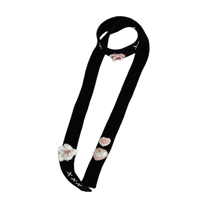 Knit Skinny Scarf For Women Neckerchief Hangbag Handle Wrap for Women Handbag Wrap Handle Belt Choker чорний
Knit Skinny Scarf For Women Neckerchief Hangbag Handle Wrap for Women Handbag Wrap Handle Belt Choker чорний