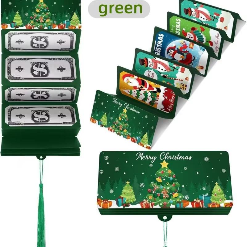 Christmas Money Wallet Greeting Card Creative Birthday Folding Cash Holder Envelope Children Christmas Gift Envelope зелений
Christmas Money Wallet Greeting Card Creative Birthday Folding Cash Holder Envelope Children Christmas Gift Envelope зелений