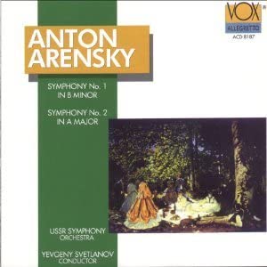CD ARENSKY, SVETLANOV; USSR SYMPHONY O - Symphonies 1 & 2 ACD8187 Vox Allegretto 1994 Japan Classical Used
CD ARENSKY, SVETLANOV; USSR SYMPHONY O - Symphonies 1 & 2 ACD8187 Vox Allegretto 1994 Japan Classical Used