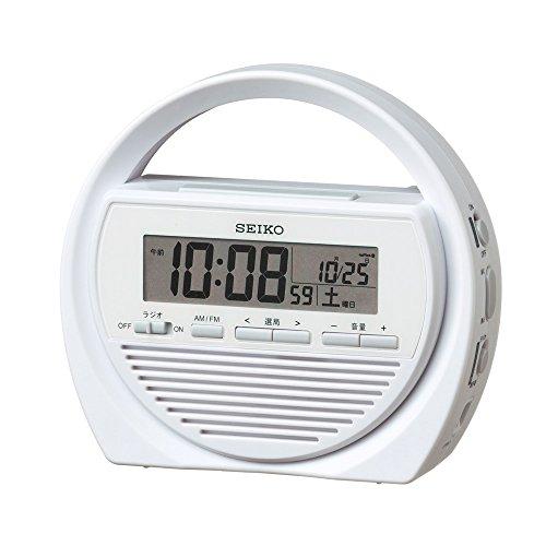 Seiko Clock SQ764W White, Digital Alarm Clock with Emergency Alarm, Radio, Hand-Crank Charging, LED Flashlight, Emergency Buzzer, and Cell Phone Charg
Seiko Clock SQ764W White, Digital Alarm Clock with Emergency Alarm, Radio, Hand-Crank Charging, LED Flashlight, Emergency Buzzer, and Cell Phone Charg