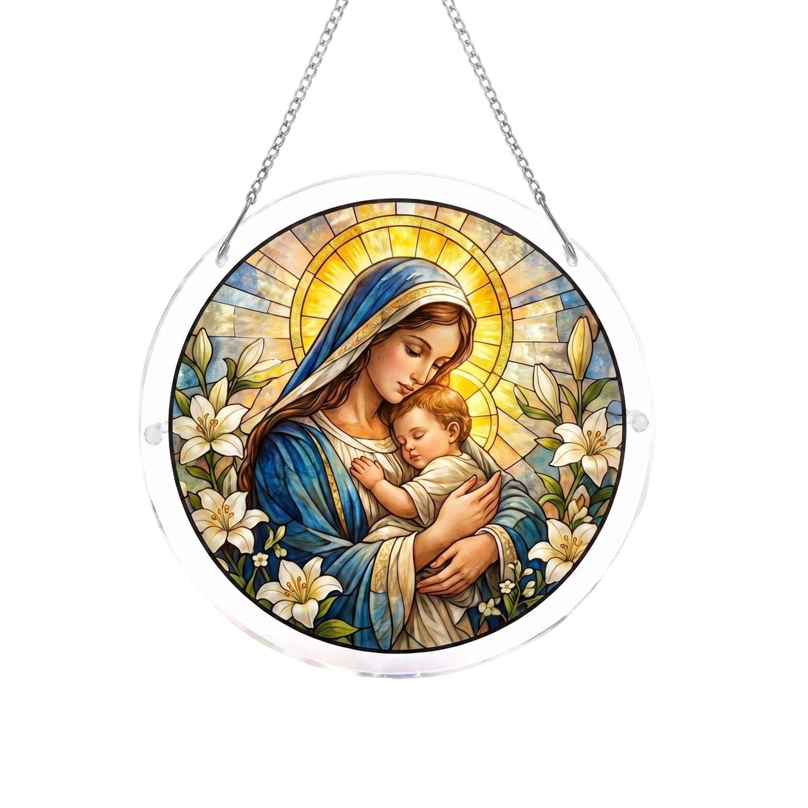 3-Layer 2mm Acrylic Sun Catcher Window Hanging Ornament Decorative Round Panel with Chain for Indoor Display and Light Reflection One Size
3-Layer 2mm Acrylic Sun Catcher Window Hanging Ornament Decorative Round Panel with Chain for Indoor Display and Light Reflection One Size