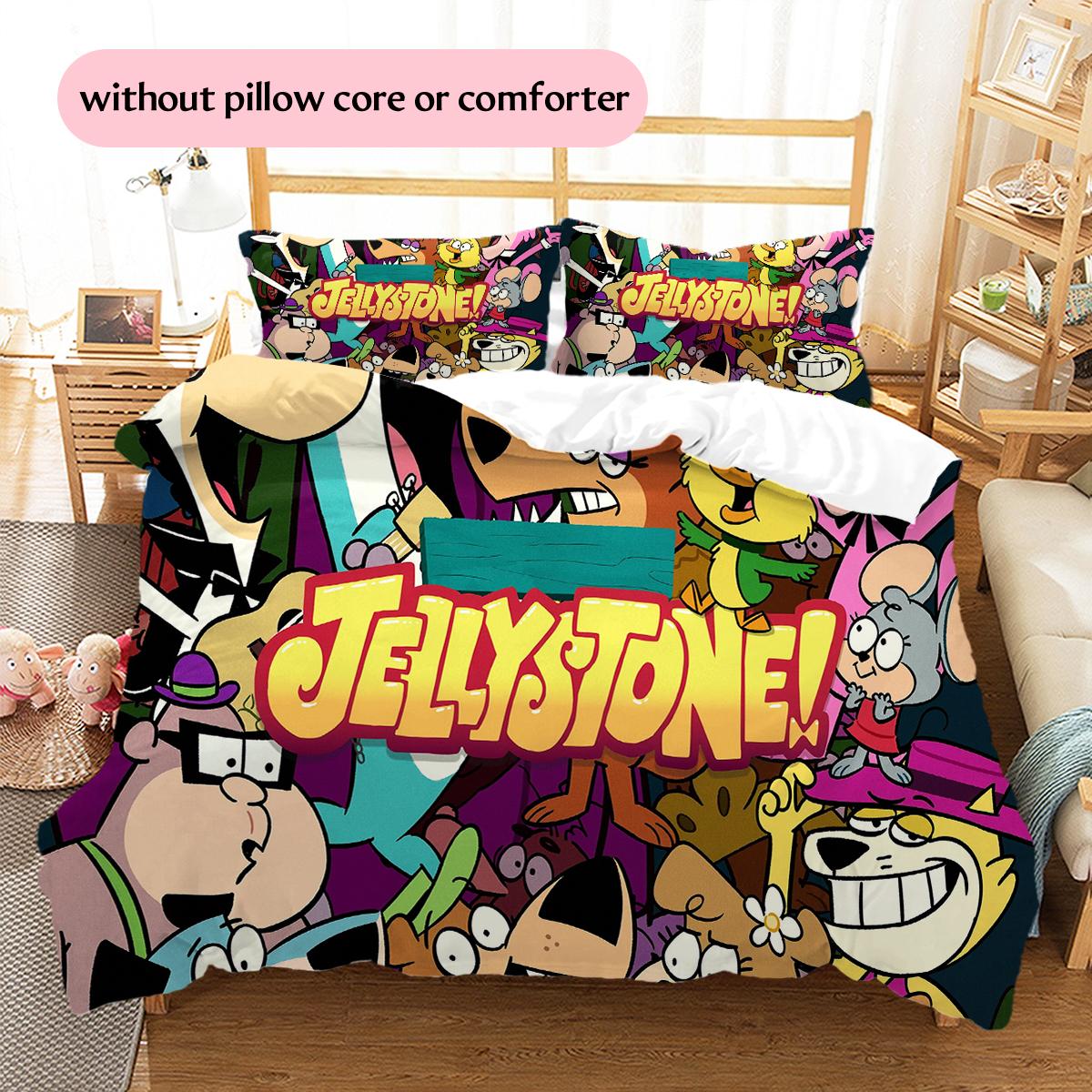 Jellystone Pattern Bedding Home Decoration Birthday & Festival Gift (1 * duvet cover + 2 * pillowcase, without core) 135x200cm
Jellystone Pattern Bedding Home Decoration Birthday & Festival Gift (1 * duvet cover + 2 * pillowcase, without core) 135x200cm