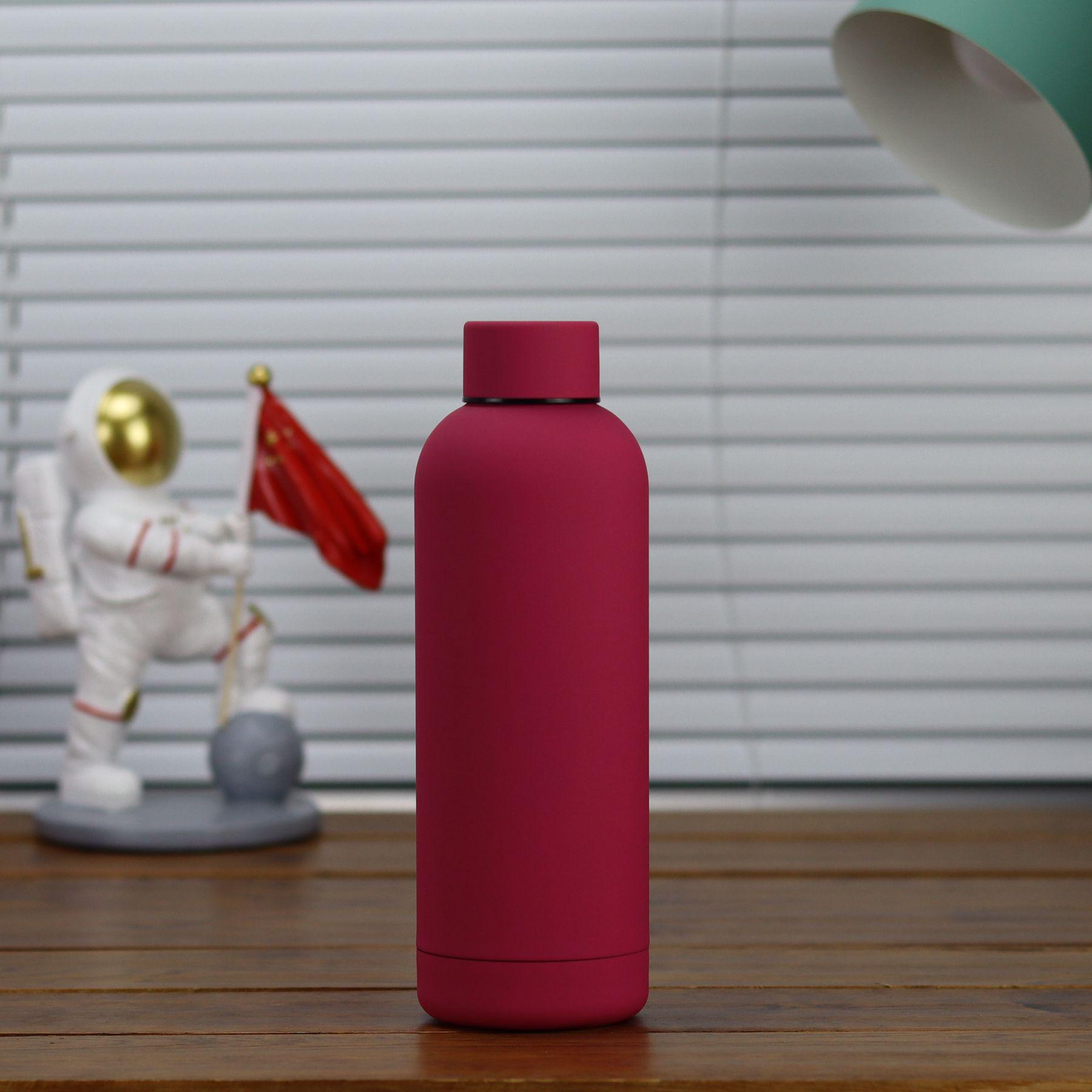 American Style Stainless Steel Insulated Water Bottle - Small Mouth, Rubber Paint, Solid Color, Portable for Outdoor Sports 500ml фуксія
American Style Stainless Steel Insulated Water Bottle - Small Mouth, Rubber Paint, Solid Color, Portable for Outdoor Sports 500ml фуксія