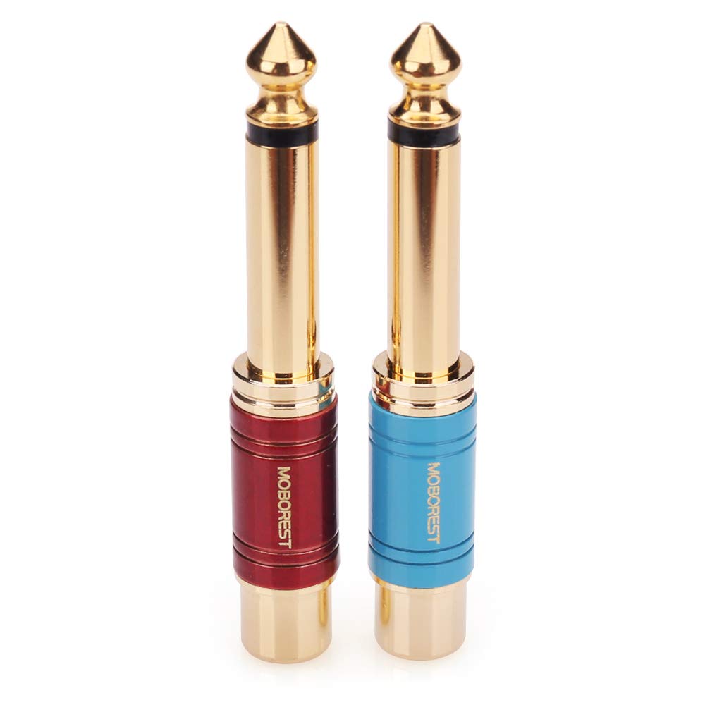 MOBOREST Male to RCA Female Audio Adapter Pure Mono Plug Color Paint Adapter Red 1 1/4 - Copper, 6.35mm TS, Coupler, (1 + Blue). синій
MOBOREST Male to RCA Female Audio Adapter Pure Mono Plug Color Paint Adapter Red 1 1/4 - Copper, 6.35mm TS, Coupler, (1 + Blue). синій