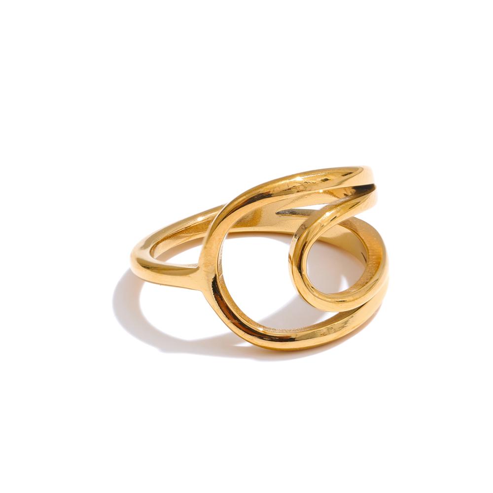 Yhpup Minimalist Stainless Steel Hollow Geometric Golden Ring for Women 18K PVD Plated Arrivals Jewelry Recommend 6
Yhpup Minimalist Stainless Steel Hollow Geometric Golden Ring for Women 18K PVD Plated Arrivals Jewelry Recommend 6