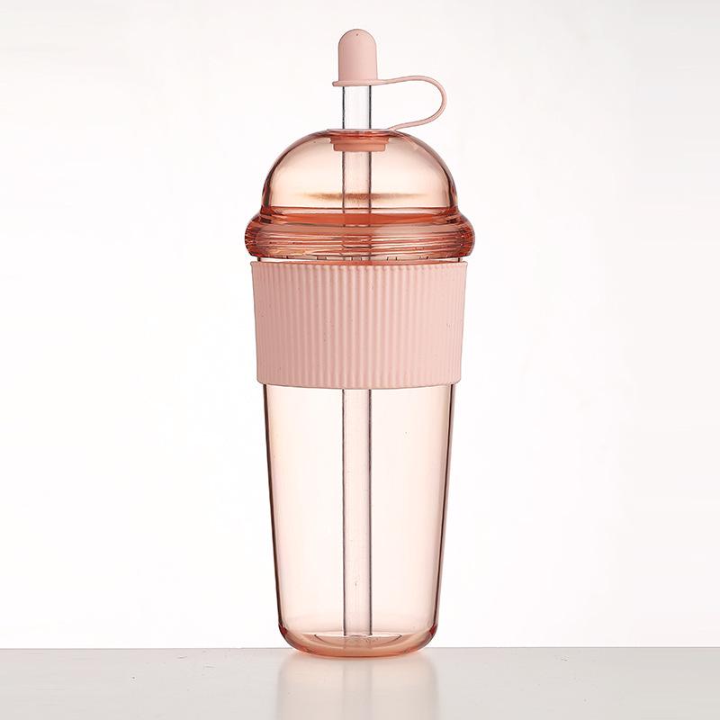 Stylish Portable Straw Cup for Female Students - Creative Plastic Beverage Holder for Coffee or Milk Tea 430ml
Stylish Portable Straw Cup for Female Students - Creative Plastic Beverage Holder for Coffee or Milk Tea 430ml