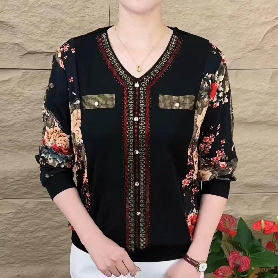 High-end long-sleeved t-shirt women s V-neck spring and autumn new 2025 loose belly-covering and thin middle-aged top M (80- + 50 kg) червоний
High-end long-sleeved t-shirt women s V-neck spring and autumn new 2025 loose belly-covering and thin middle-aged top M (80- + 50 kg) червоний