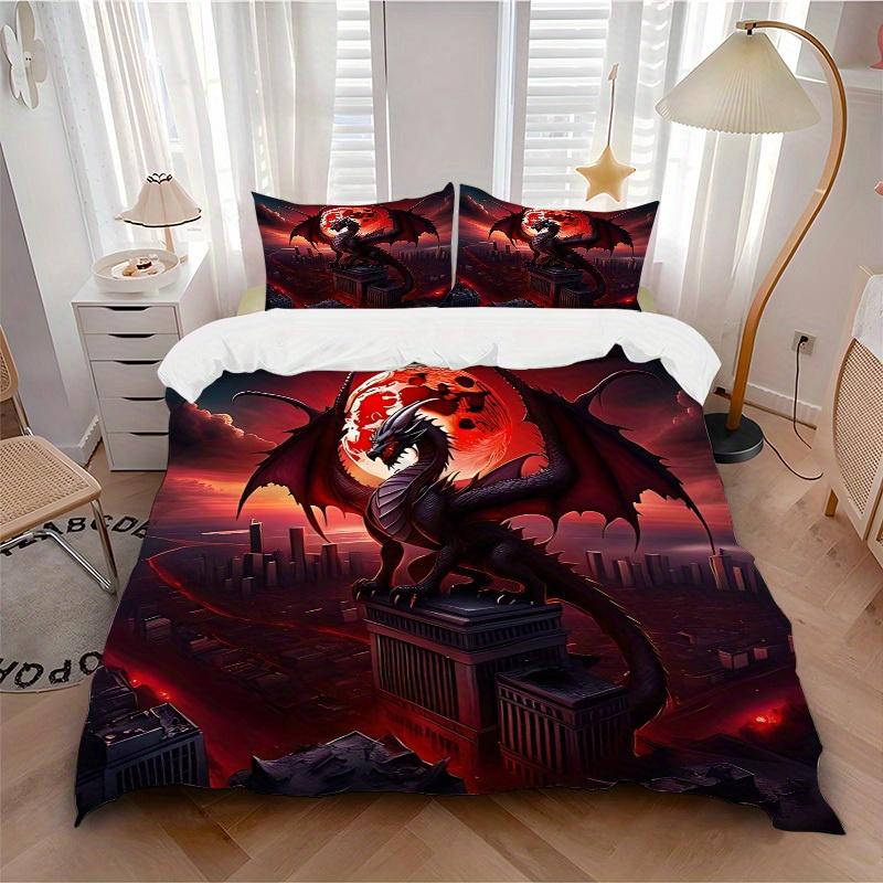 3pcs Dragon 1Cover + 2Pillowcases, PillowInserts NotIncluded, Machine Washable, All - Season Use, Suitable for Bedroom Guest Room58 135x200cm
3pcs Dragon 1Cover + 2Pillowcases, PillowInserts NotIncluded, Machine Washable, All - Season Use, Suitable for Bedroom Guest Room58 135x200cm