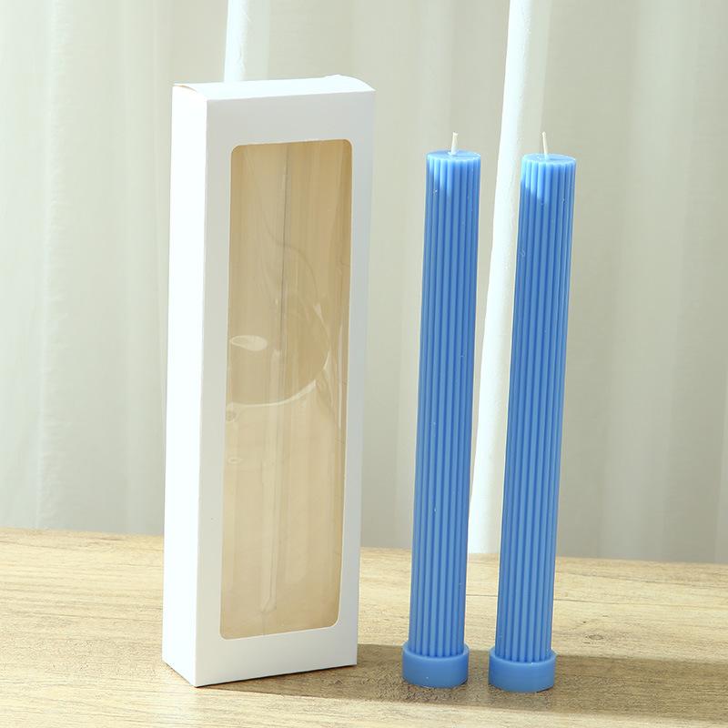 Wedding Banquet Long Pole Gear Aromatherapy Candle Shape Candle Candle Nordic Style Home Souvenir Blue Striped Rod Wax 2 Pack
Wedding Banquet Long Pole Gear Aromatherapy Candle Shape Candle Candle Nordic Style Home Souvenir Blue Striped Rod Wax 2 Pack