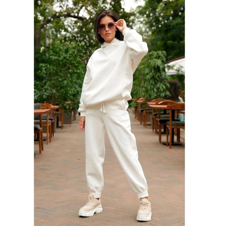 Winter Casual Hooded Sweater Two Piece Suit Solid Color Outdoor Sports Autumn XL білий
Winter Casual Hooded Sweater Two Piece Suit Solid Color Outdoor Sports Autumn XL білий