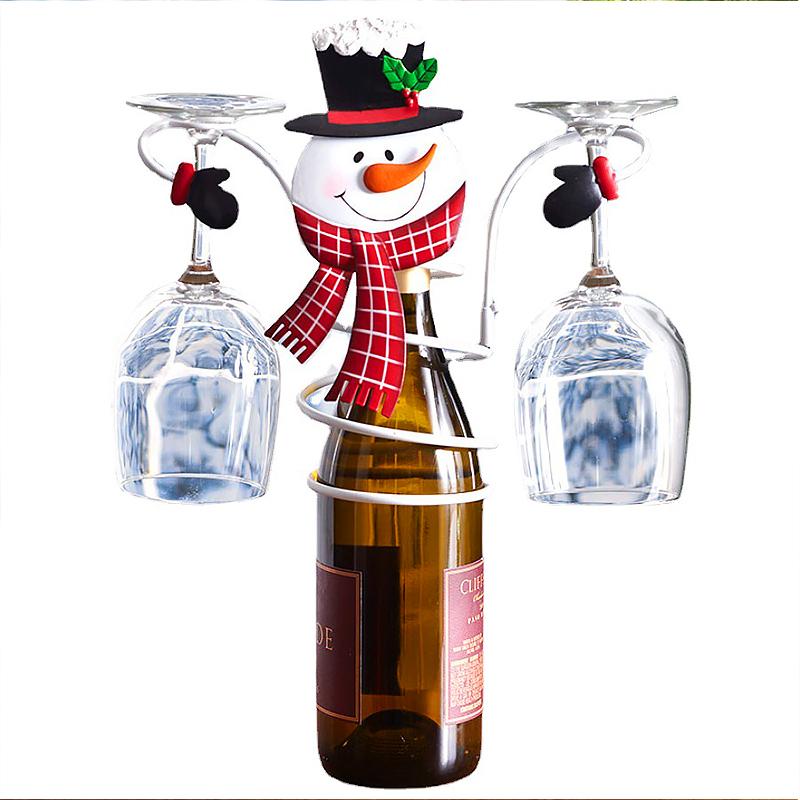 1 шт. Новые 3 типа рождественских винных полок, держатели для бокалов, декор на рождественскую тематику в виде Клауса/гнома/снеговика 
1 шт. Новые 3 типа рождественских винных полок, держатели для бокалов, декор на рождественскую тематику в виде Клауса/гнома/снеговика