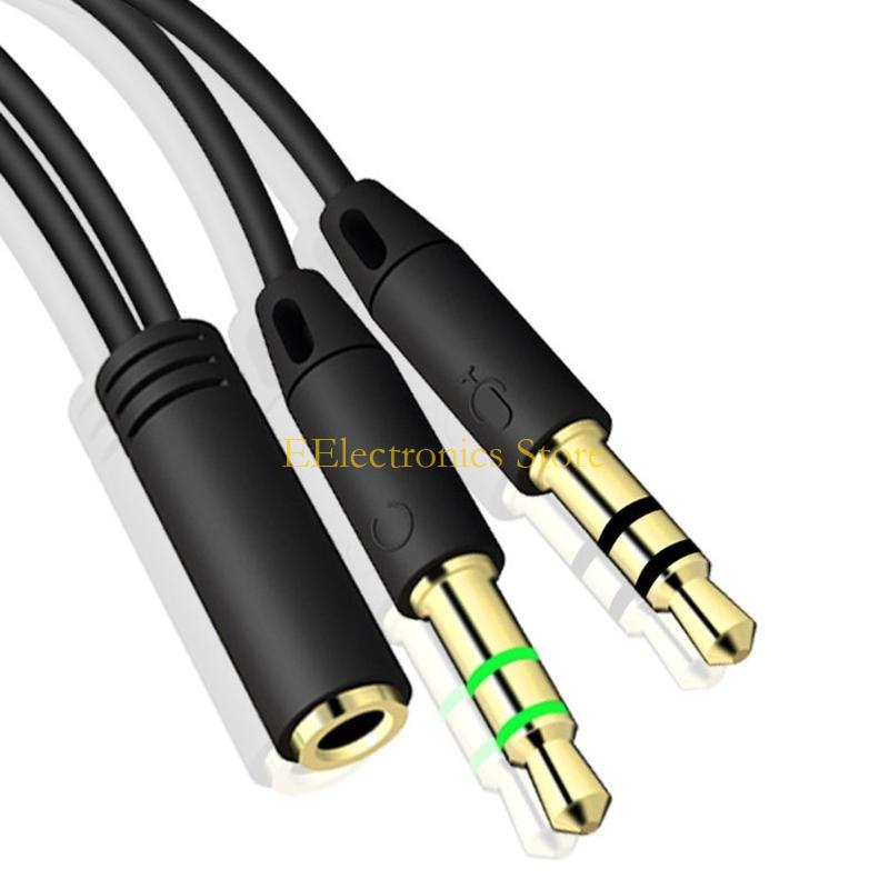 B03C Headphone Splitter Plug Cables Splitter Microphone Connector Cable чорний
B03C Headphone Splitter Plug Cables Splitter Microphone Connector Cable чорний