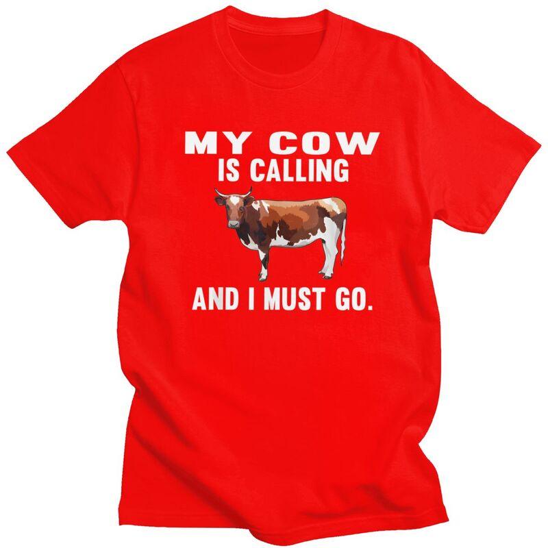 Trendy My Brown White Cow Is Calling And I Must Go T Shirt Men Pure Cotton Tshirt Farm Animal Lover Tees Fashion Tshirts S
Trendy My Brown White Cow Is Calling And I Must Go T Shirt Men Pure Cotton Tshirt Farm Animal Lover Tees Fashion Tshirts S