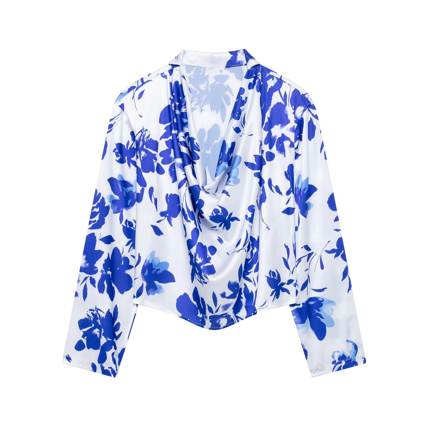 Spring 2025 Women s Versatile Long-Sleeve Draped Collar Printed Shirt-Style Top S синий
Spring 2025 Women s Versatile Long-Sleeve Draped Collar Printed Shirt-Style Top S синий