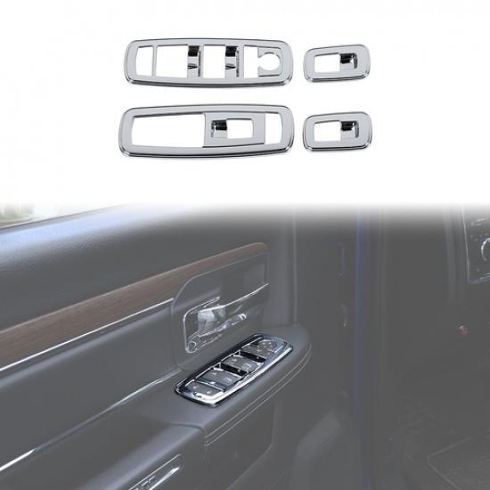 2010-2017 Dodge RAM 1500 4X Chrome Window Lift Switch Cover Trim Inner Frame | Self-Adhesive
2010-2017 Dodge RAM 1500 4X Chrome Window Lift Switch Cover Trim Inner Frame | Self-Adhesive