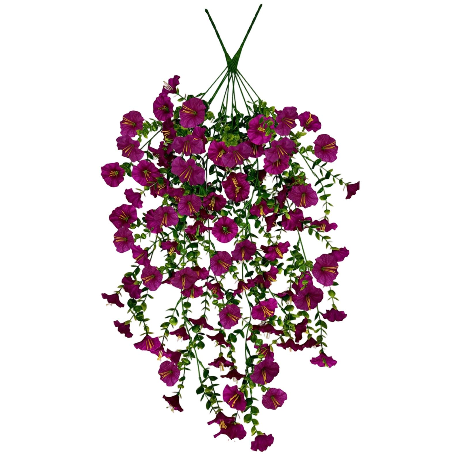 2 Pack Artificial Morning with 45 Flower Heads Hanging Plastic Fake Flowers for Outdoor Home Garden Wall Decoration One Size
2 Pack Artificial Morning with 45 Flower Heads Hanging Plastic Fake Flowers for Outdoor Home Garden Wall Decoration One Size