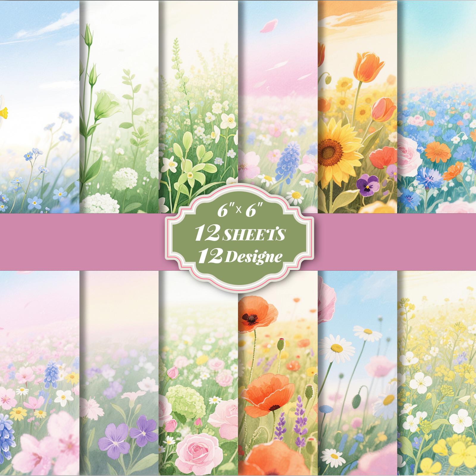 12 Sheets/Pack Small Fresh Watercolor Flower Material Paper Beautiful Scenery Gift Envelope Wrapping Paper
12 Sheets/Pack Small Fresh Watercolor Flower Material Paper Beautiful Scenery Gift Envelope Wrapping Paper