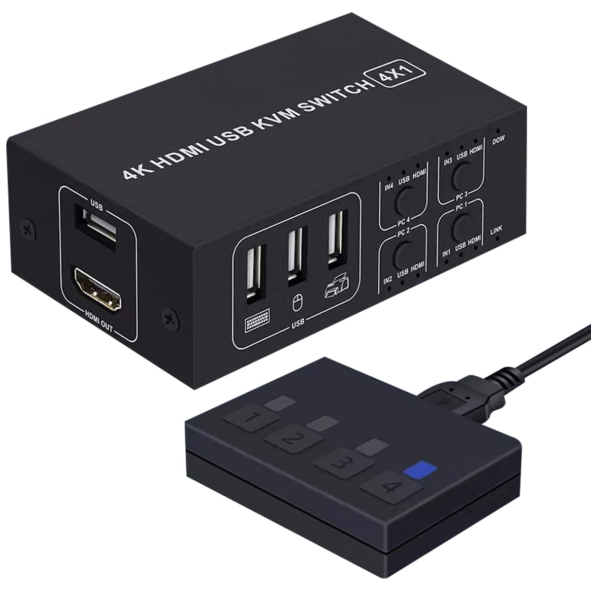перемикач kvm hdmi 4K перемикач kvm перемикач HDMI 4 порти 4 Ultra HD 4K 60 Гц Sprinter Спільне використання USB Сумісність із жорстким диском USB Немає потреби в джерелі живлення з
перемикач kvm hdmi 4K перемикач kvm перемикач HDMI 4 порти 4 Ultra HD 4K 60 Гц Sprinter Спільне використання USB Сумісність із жорстким диском USB Немає потреби в джерелі живлення з