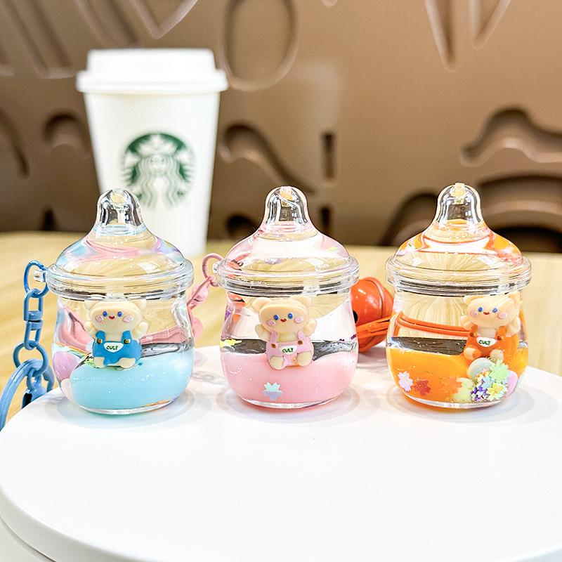 Creative Quicksand Bear Pendant Keychain - Cute Floating Drift Bottle Design Individually Packaged
Creative Quicksand Bear Pendant Keychain - Cute Floating Drift Bottle Design Individually Packaged