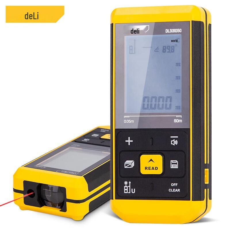 Deli 50m Rechargeable High-Precision Green Laser Rangefinder
Deli 50m Rechargeable High-Precision Green Laser Rangefinder