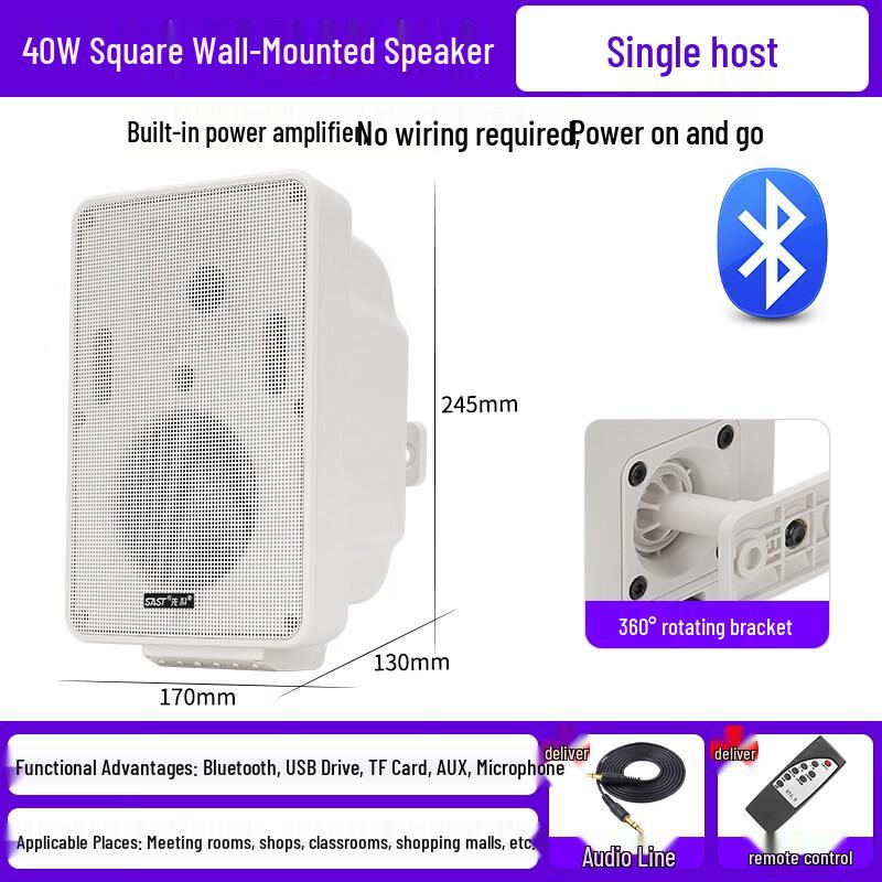 SAST Wireless Bluetooth Wall Speaker (CN version)
SAST Wireless Bluetooth Wall Speaker (CN version)
